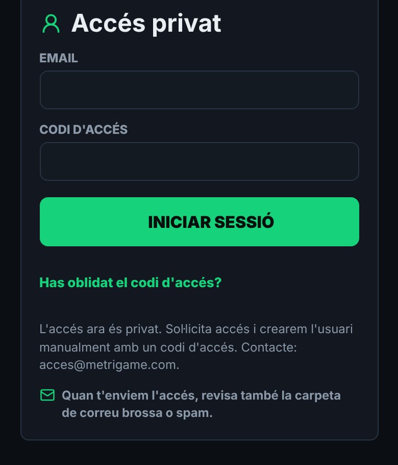 Formulari d'inici de sessió