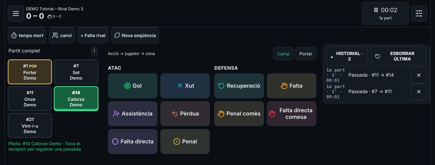 Captura de passades